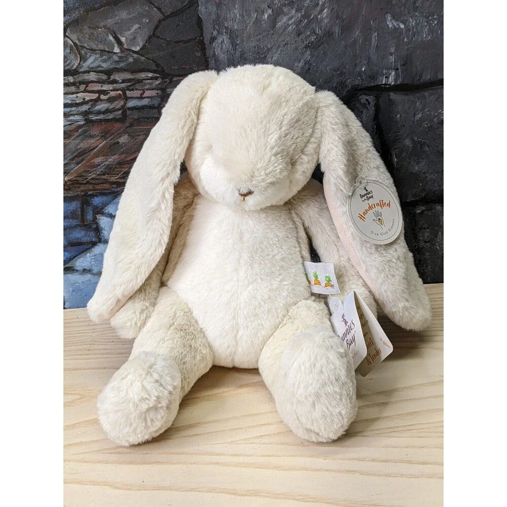 Bunnies By The Bay FLOPPY NIBBLE Cream Bunny Rabbit  Plush Lovey Paper Tags Gift